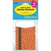 Barker Creek Giraffe Library Pockets, 30/Pack 1219